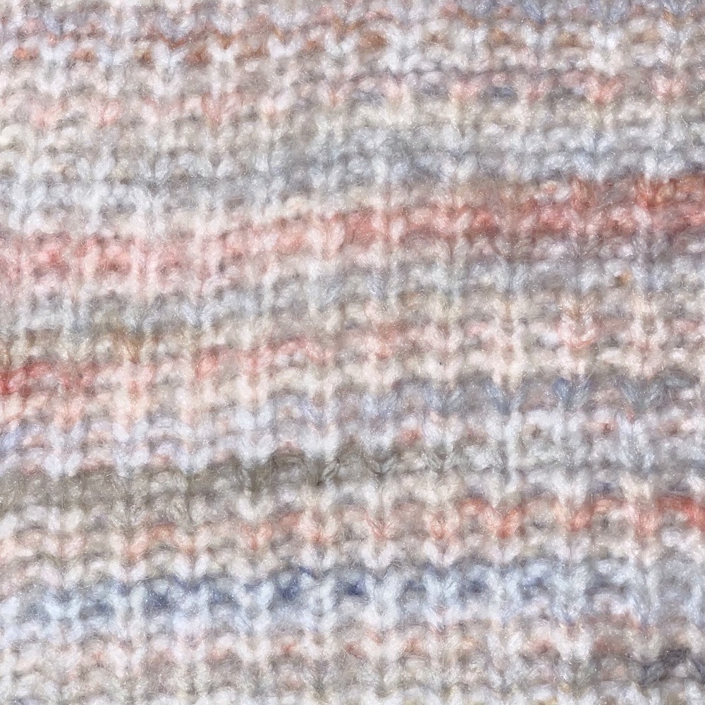 Lush Multicolor Knit Women's Crew Neck Sweater Medium - Picture 10 of 11
